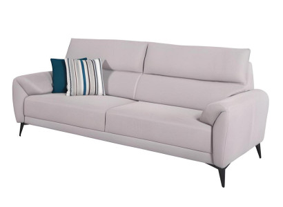Sofá tapizado blanco Sofás de diseñador Sofás de tela Muebles de sala de estar