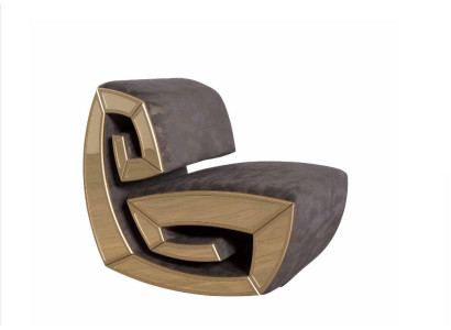 Braun-Dorado Sillón de diseñador de una plaza Relax Asiento del salón Nuevo