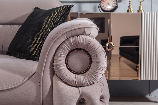 Conjunto de sala de estar de lujo sofá de lujo sillón de diseñador televisión unidad de almacenamiento