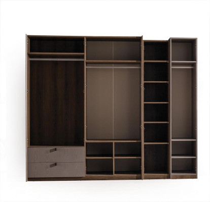 Armario beige diseñador Muebles de dormitorio Diseño moderno de muebles