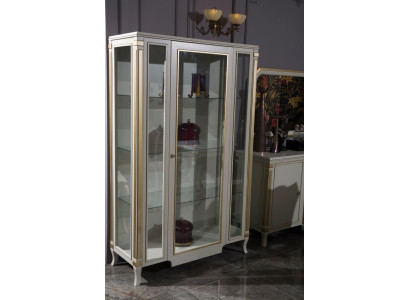 Armarios de madera Vitrinas de cristal Vitrina de madera maciza Muebles de salón Aparador