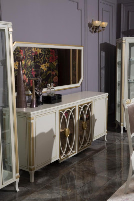 Mueble aparador de lujo de madera armario salón vitrina nuevo