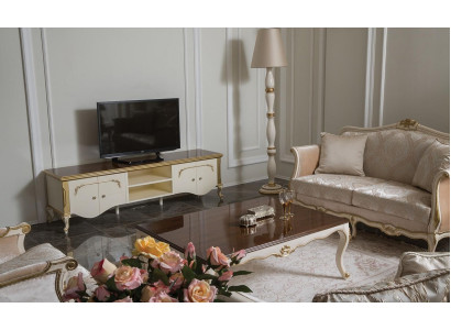 Luxus-Set Mesa de centro Mueble de TV Sofá Sofá Juego de retapizado 3 piezas. Nuevo