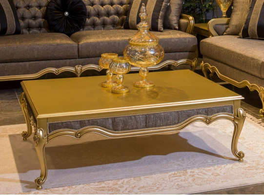 Conjunto completo de sofás 3+3+1+1 Set Mesa de café barroca rococó 5 piezas