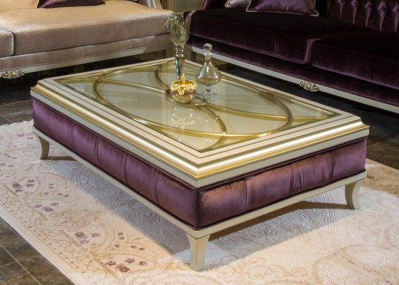Conjunto de sofá de lujo con mesa de centro, 2 sofás de 3 plazas, mesa auxiliar, juego de 4 piezas de terciopelo.
