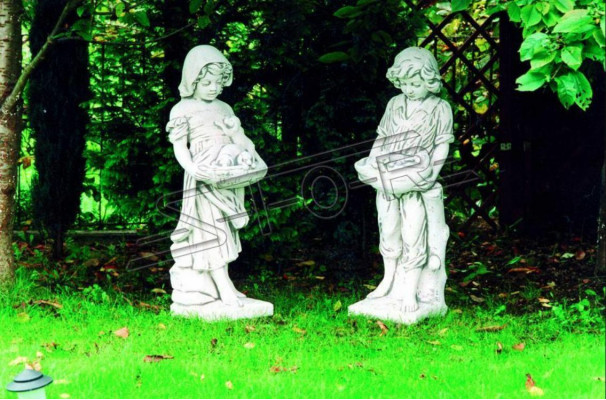 120cm Estatua de niña Figura Figuras Escultura Estatuas Jardín