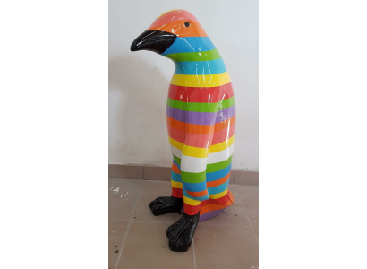 Esculturas de figuras abstractas modernas, figuras de diseñador, decoración de jardín de pingüino.