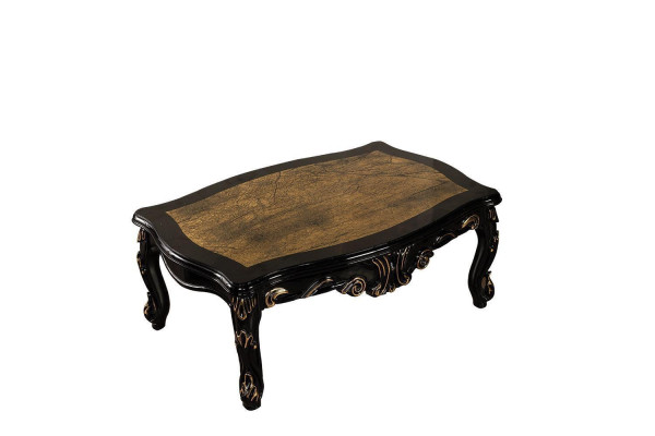 Muebles de estilo barroco negro, conjunto de sofás, sofá, sofá cama, muebles tapizados, mesa, 5 piezas.