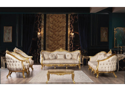 Juego de sofás Set de sofás Muebles Tapizados Terciopelo Madera 5 piezas Chesterfield Nuevo