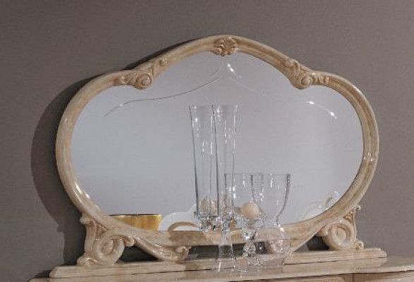 Conjunto de sala de estar de lujo 2 piezas Juego de mesa Aparador Vitrina clásica Mesa