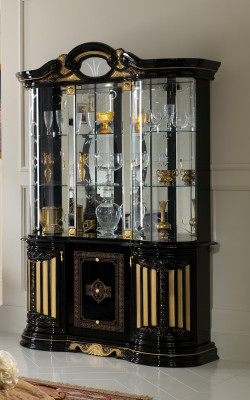 Vitrina de cristal Armario Salón escaparate Vitrinas xxl Armario alto Muebles nuevos