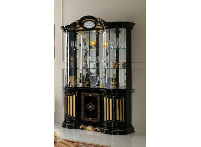 Vitrina de cristal Armario Salón escaparate Vitrinas xxl Armario alto Muebles nuevos