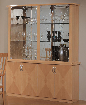 Clásico armario vitrina de muebles italianos armarios muebles vitrinas haya nuevo