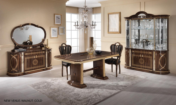 Clásico aparador con espejo, cómoda xxl, armario, aparador. Muebles italianos.