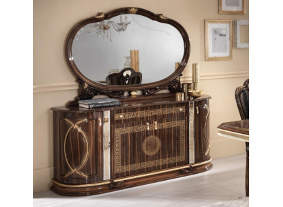 Clásico aparador con espejo, cómoda xxl, armario, aparador. Muebles italianos.
