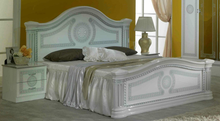 Cama de diseñador Dormitorio cama clásica Madera Hotel de lujo Asiento acolchado Nuevo