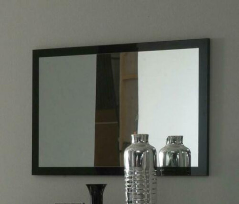 Espejo Marco de madera Espejo de pared Espejo de diseñador clásico 90x60cm Madera xxl grande