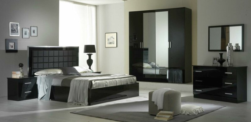 Espejo Marco de madera Espejo de pared Espejo de diseñador clásico 90x60cm Madera xxl grande