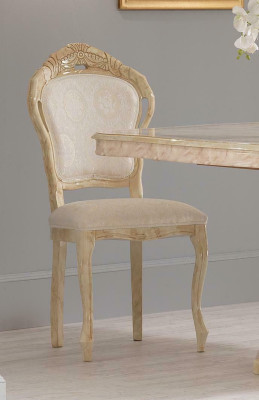 Lujo 1x Silla Silla de comedor Sillas de cocina Silla de sala de estar Silla tapizada Sillas