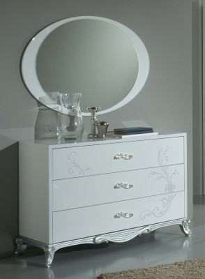 Espejo clásico de consola de lujo Estilo de dormitorio moderno Ovales cristal espejo