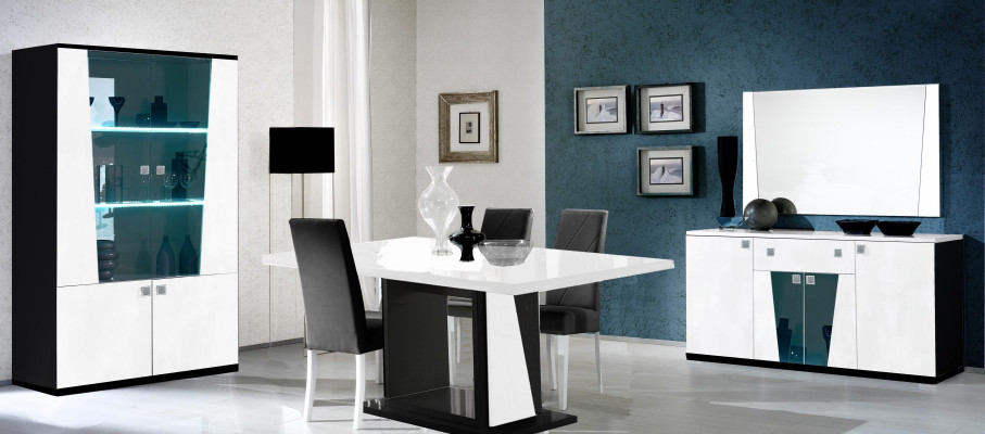 Muebles de lujo Silla Sillas Grupo de Conjunto Comedor Mesa de comedor de 8 piezas. Set Mesa Nuevo