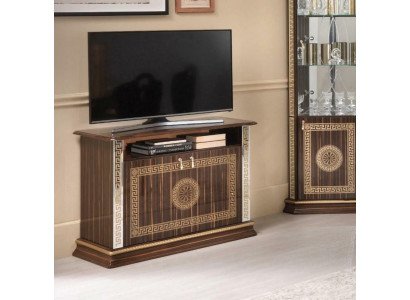 Mueble de televisión italiano Muebles italianos de madera marrón Cómoda aparador estante de lujo nuevo