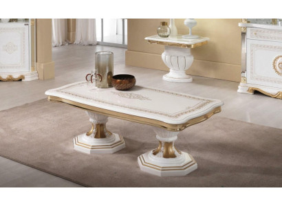Mesa de centro de lujo para sala de estar Mesa de diseño rectángular para sala de estar Estilo de muebles Tabla de madera