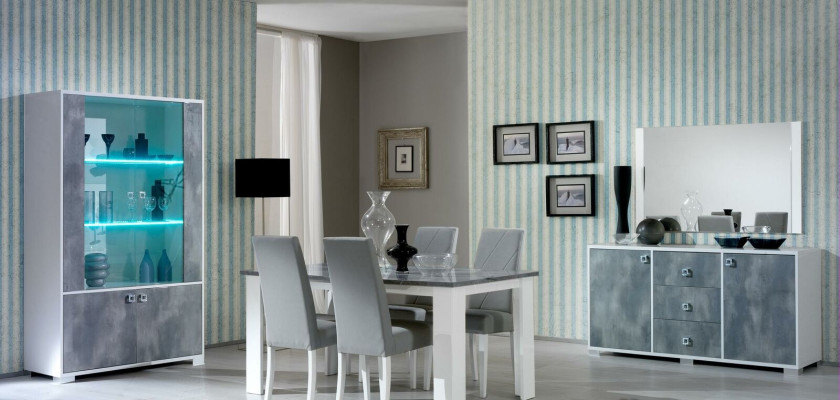 Moderna mesa de comedor mesa de madera mesas 160x90cm comedor fabricado en Italia diseño nuevo.