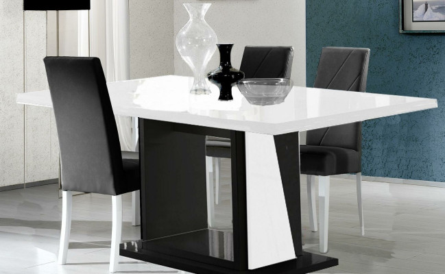 Mesa de comedor moderna mesas mesa de madera comedor 140/180x90cm extensible nueva.
