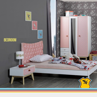 Cama Chesterfield Diseño de Dormitorio Camas de Lujo de Madera Cama de Niños Muebles