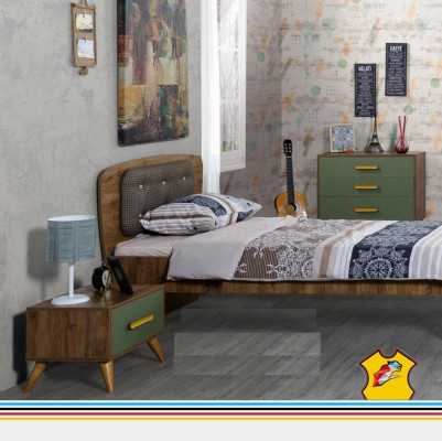 Cama Cama infantil Diseño de dormitorio Lujo Muebles Madera Dormitorio juvenil Camas