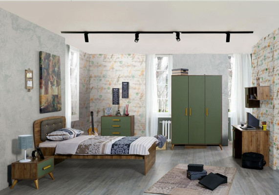 Cama Cama infantil Diseño de dormitorio Lujo Muebles Madera Dormitorio juvenil Camas