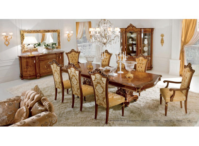 Mesa de comedor esquinera Mesa Grande Mesas de lujo XXL Comedor Barroco