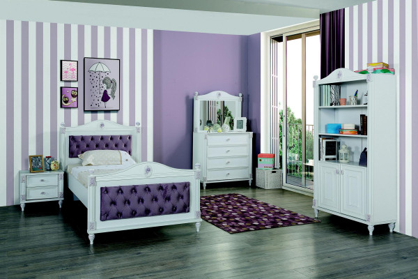 Cama Estructura de cama Dormitorio juvenil Habitación infantil Madera moderna Camas Nuevas