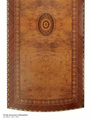 Mesa de comedor mesa de comedor rincón para comer grande mesa comedor barroco dorado XXL