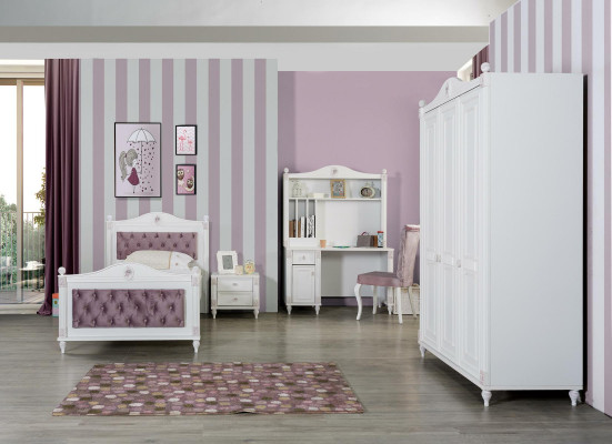 Escritorio juvenil infantil habitación de madera muebles diseño blanco mesa de campo.