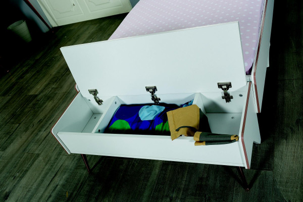 Diseño de camas cama infantil dormitorio juvenil cama muebles de cama de madera blanca