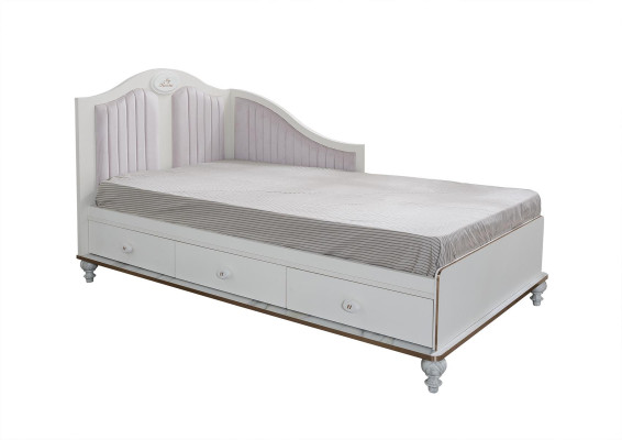 Camas de lujo Cama infantil Dormitorio infantil Cama Muebles para niños Madera Morado Nuevo