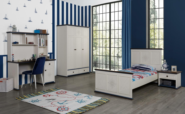 Armario de madera para ropa Armario de dormitorio juvenil infantil Muebles de madera nuevos