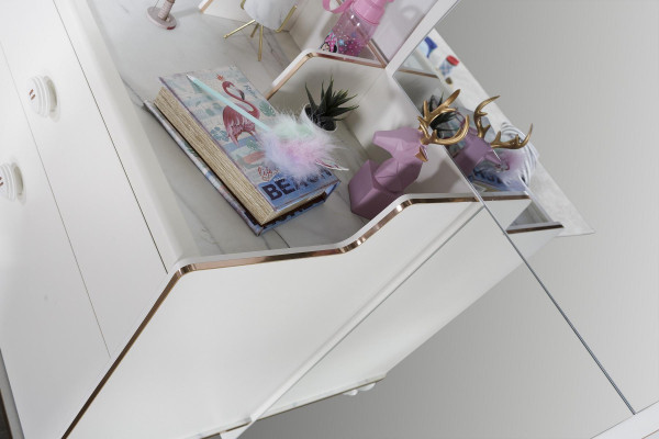 Conjunto de dormitorio de 5 piezas. Cama mesita de noche escritorio cama infantil muebles