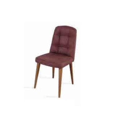Original: una silla rosa sobre patas de madera para su comedor nuevo modelo