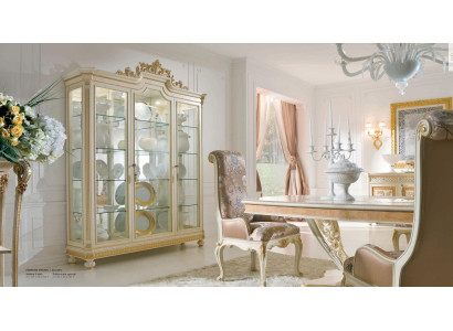 Vitrina armarios vitrinas de madera muebles de lujo para sala de estar armario beige