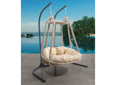 Columpio de cesta Silla colgante Sillón de jardín Sillón colgante Hamaca Columpio de hamaca Silla