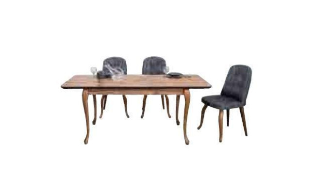 Comedor Mesa de comedor Juego de asientos Muebles de comedor Conjuntos de comedor Incl. 4 sillas 5 piezas