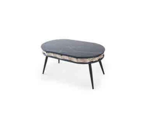 Muebles de jardín Conjunto de sofá Mesa Taburete Sillón Porche Conjunto de asientos de 4 piezas.