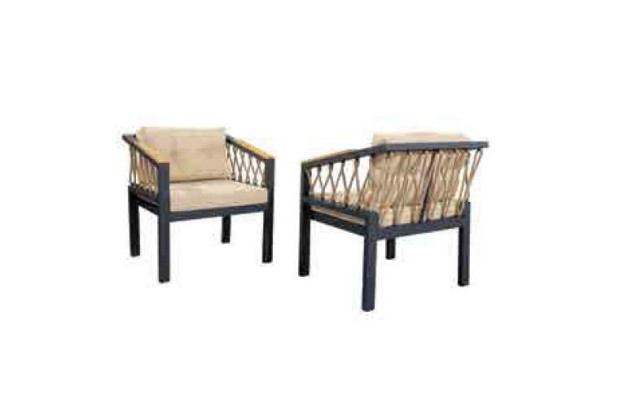 Muebles de jardín, conjunto de sofá, asientos para terraza, mesa, sofá, sofá de 4 piezas.