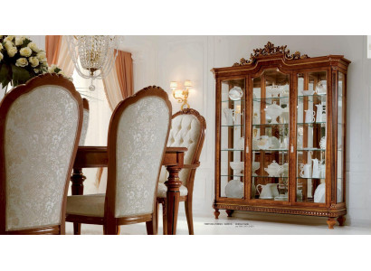 Vitrinas gabinetes vitrinas de madera muebles de lujo para la sala de estar armario marrón