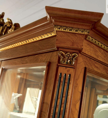 Vitrinas gabinetes vitrinas de madera muebles de lujo para la sala de estar armario marrón
