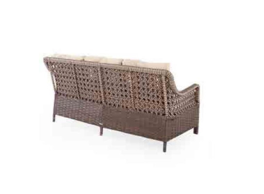 Muebles de jardín, conjunto de sofá, mesa, sillón, grupo de asientos, porche, taburete, juego de 6 piezas.
