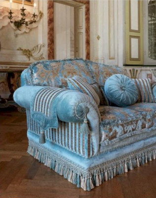 Conjunto de sofá de lujo: sofá de tres plazas, sofá de dos plazas, sillón, set de 4 piezas.